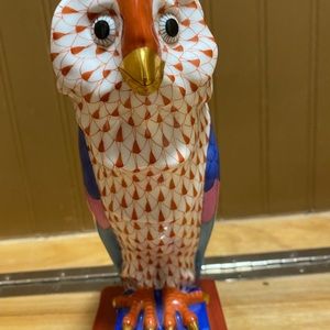 vintage herend large owl